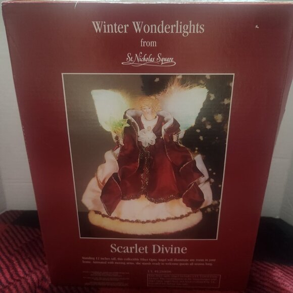St. Nicholas Square Angel Tree Topper Multi Color New In Box - Picture 8 of 12